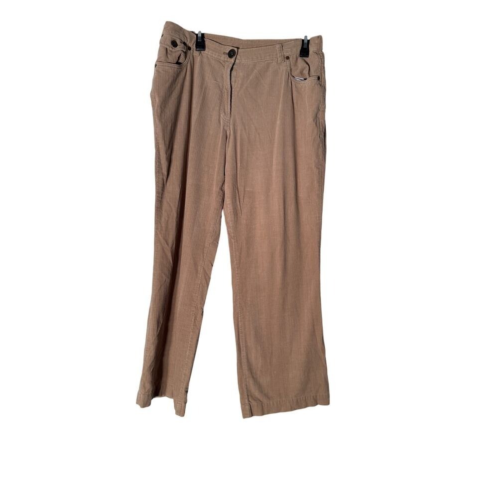 Sag‎ Harbor Tan Corduroy Women's Size 14 Pants
